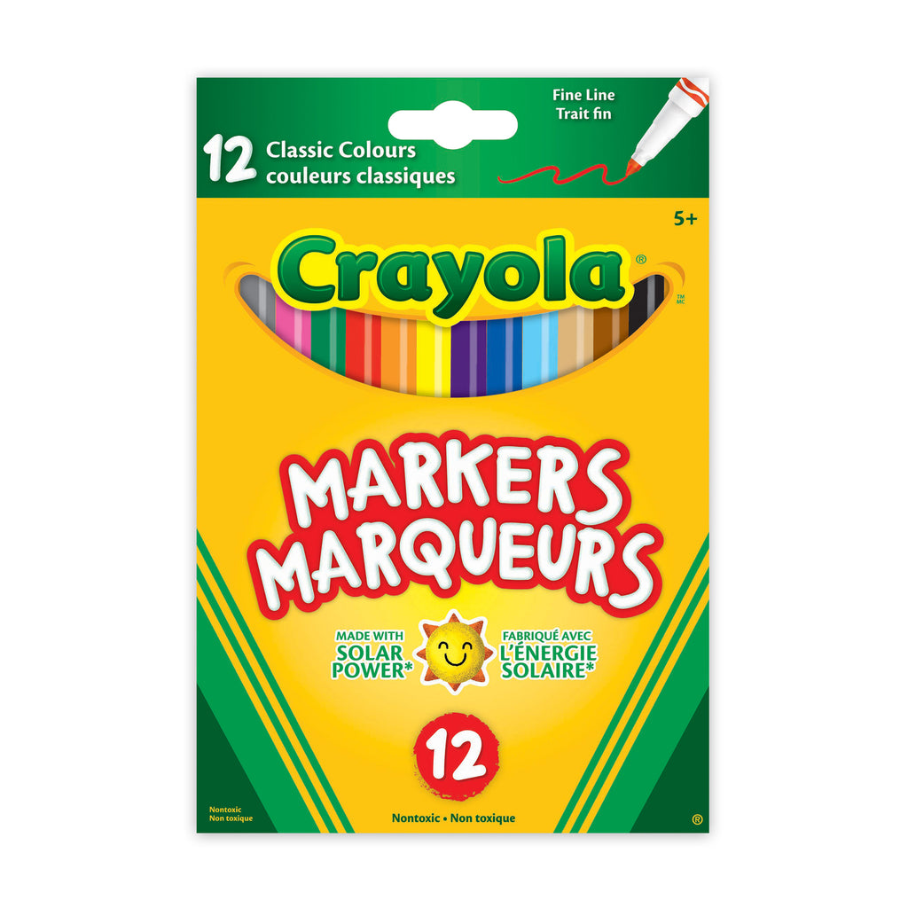 Crayola Fine Line Markers, 12 Count