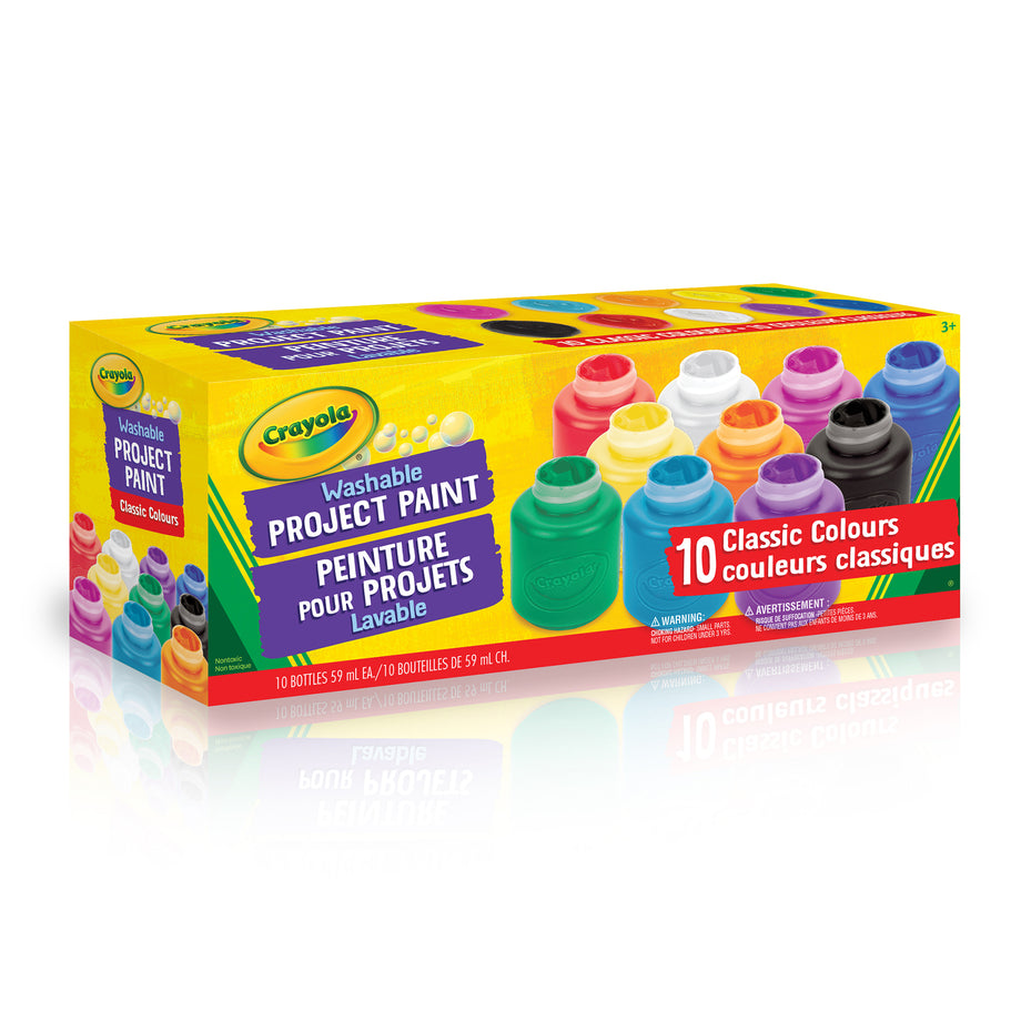 Crayola Washable Project Paint, 10 Count – Crayola Canada