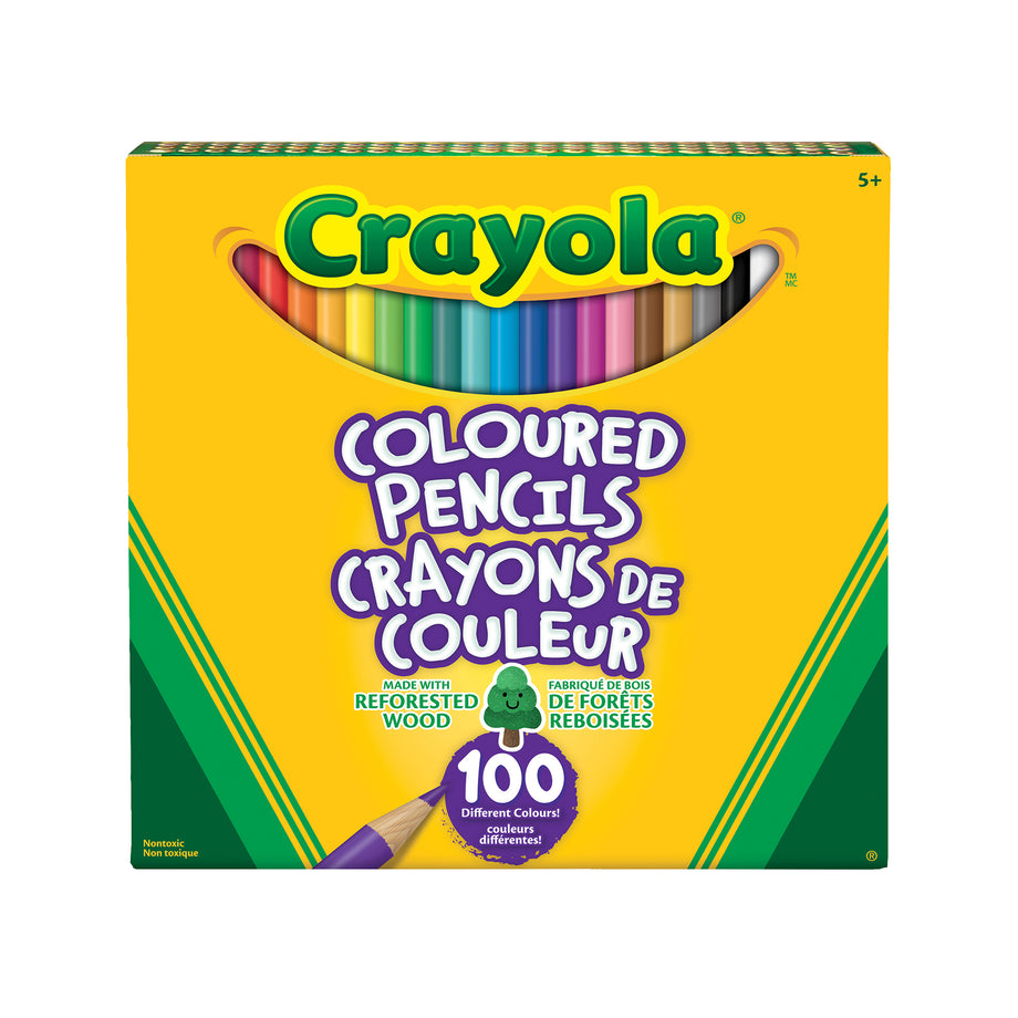 Crayola Coloured Pencils, 100 Count – Crayola Canada