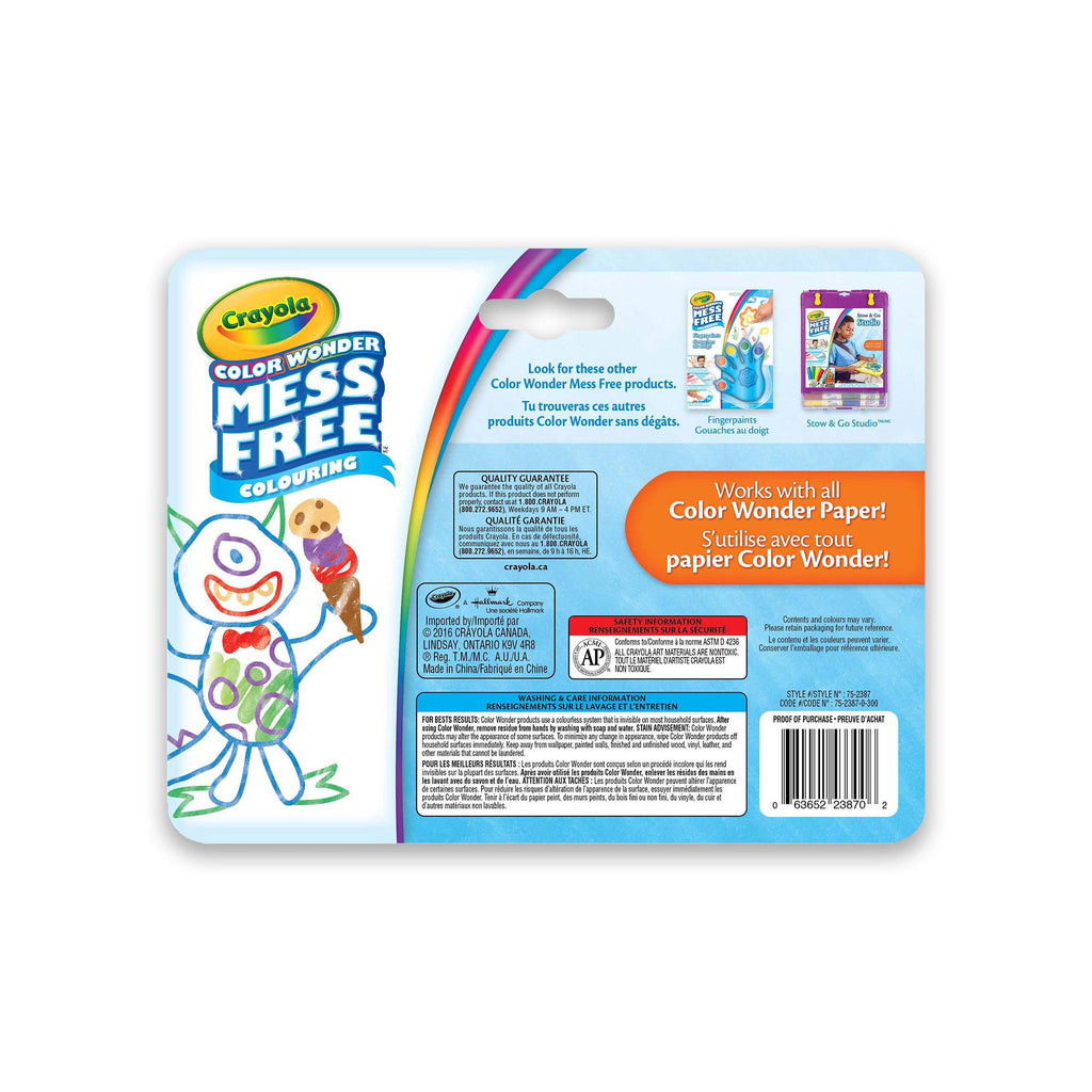 Crayola Color Wonder Mess-Free Mini Markers Classic, 10 Count