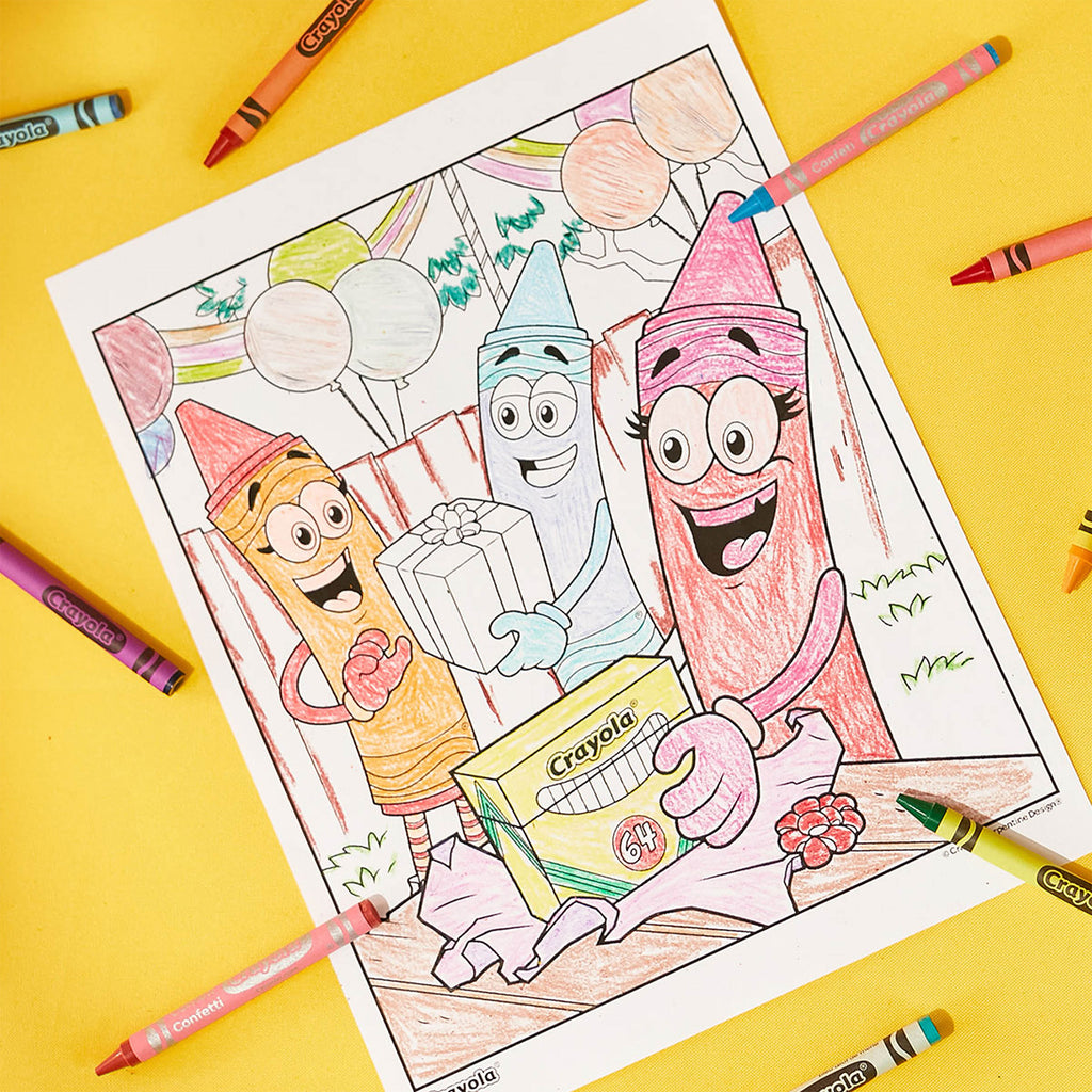 Crayola Crayons, 64 Count - Happy 64th Birthday Edition!
