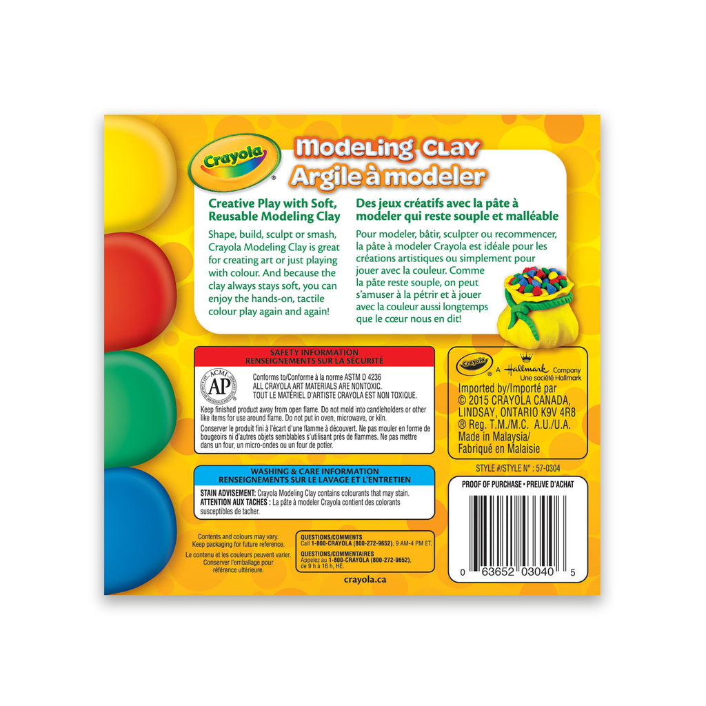 Crayola Modeling Clay 1lb,  Classic Colours