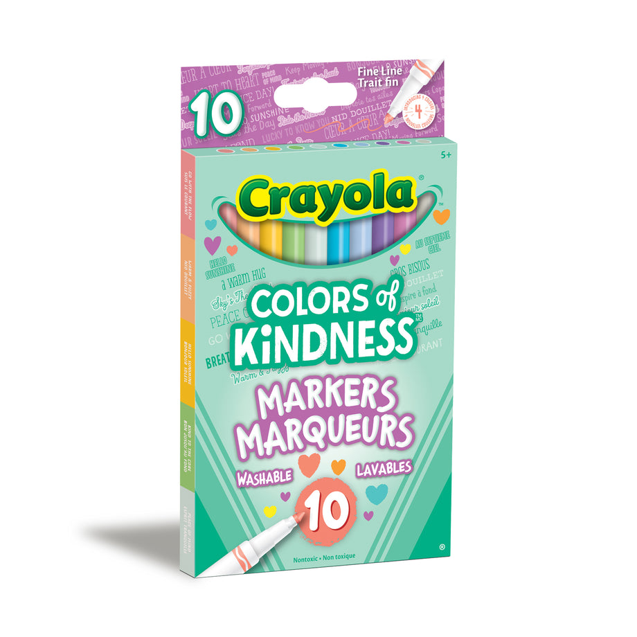 Crayola Fine Line Markers Classpack - 10 Colors, 200 Count