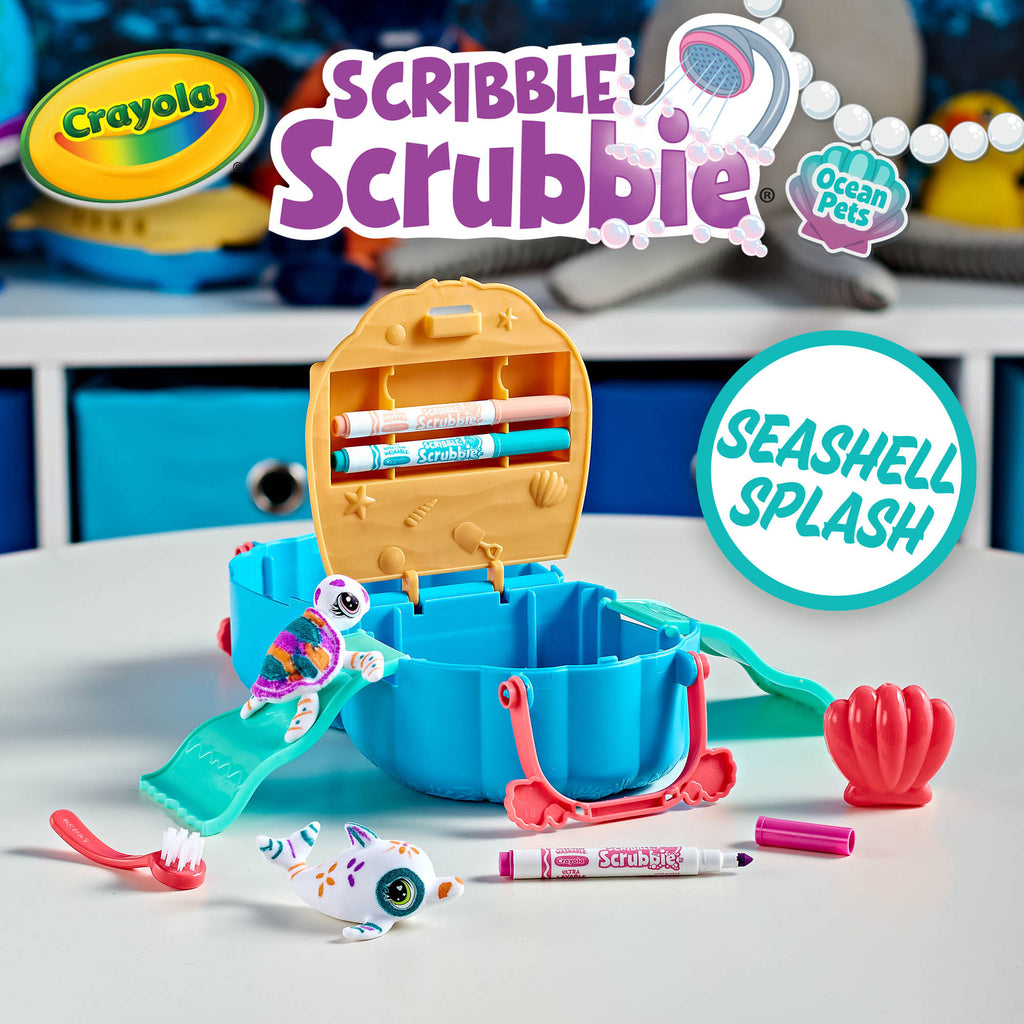 Crayola Scribble Scrubbie Ocean Pets Seashell Splash Play Set