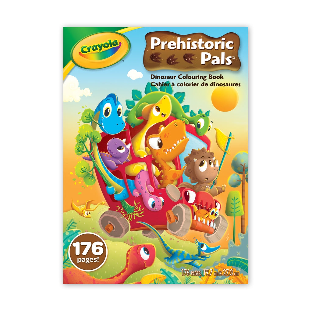 Crayola Colouring Book - Prehistoric Pals, 176 Pages